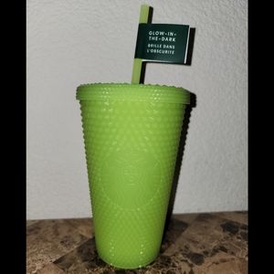 Starbucks Halloween 2022 Grande Lemongrass Glow Cold Cup